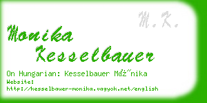 monika kesselbauer business card